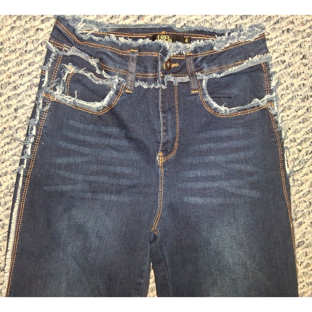 Vintage L&B Lucky & Blessed blue jeans sz 4 wide leg flare side jeans NWOT